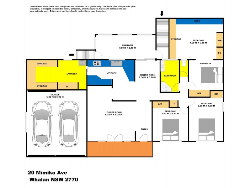 20 Mimika Avenue, Whalan NSW 2770 Floorplan