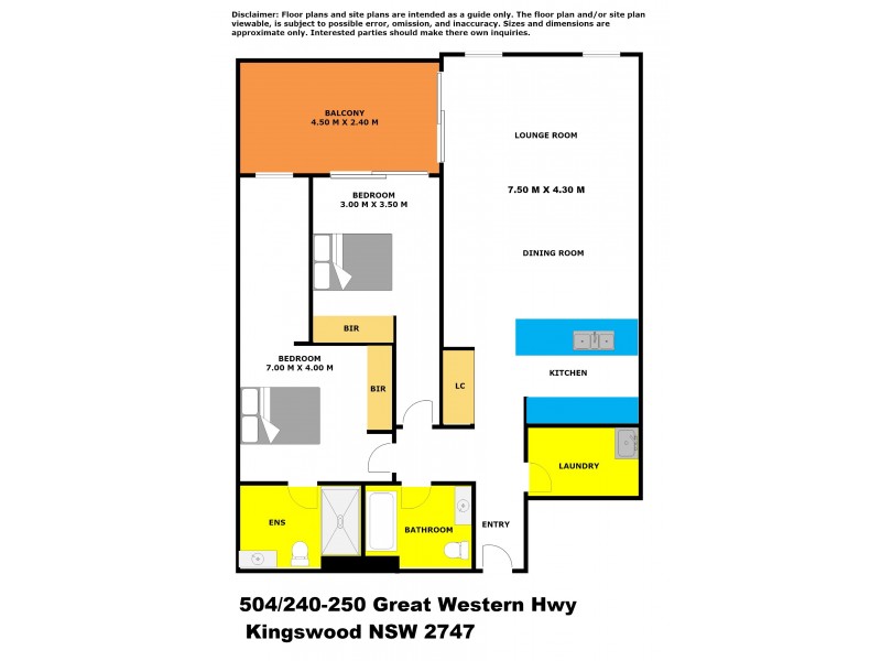 504/240-250 Great Western Highway, Kingswood NSW 2747 Floorplan