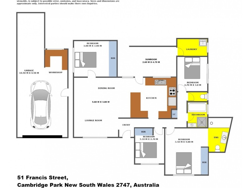51 Francis Street, Cambridge Park NSW 2747 Floorplan