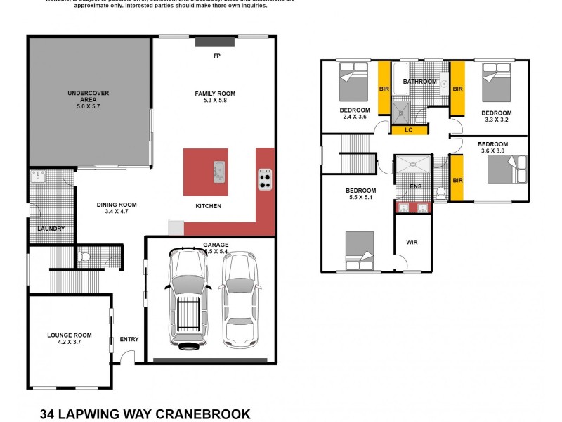 34 Lapwing Way, Cranebrook NSW 2749 Floorplan