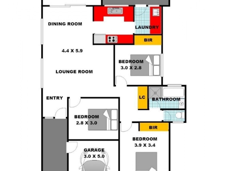 6 Scorpius Place, Cranebrook NSW 2749 Floorplan