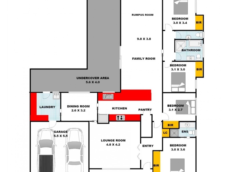 2 Callisto Drive, Cranebrook NSW 2749 Floorplan