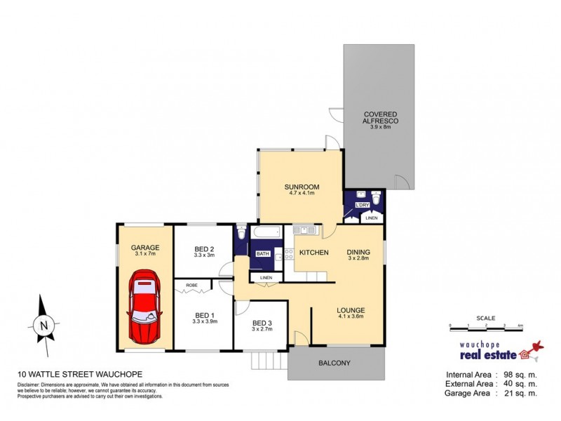 10 Wattle Street, Wauchope NSW 2446 Floorplan