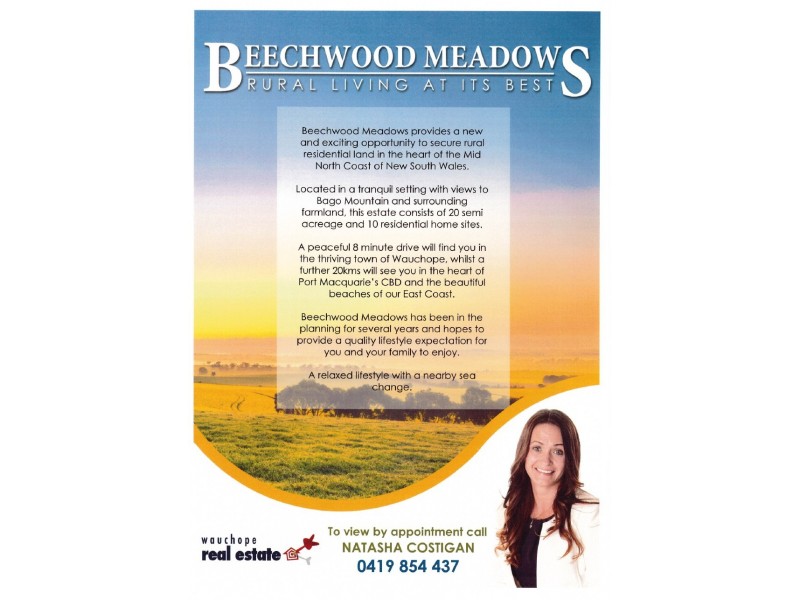 Lot 24 Beechwood Meadows, Beechwood NSW 2446