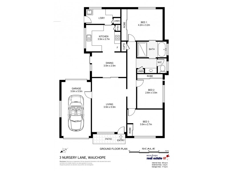 3 Nursery Lane, Wauchope NSW 2446 Floorplan