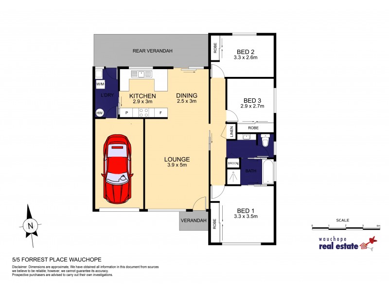 5/5 Forest Way, Wauchope NSW 2446 Floorplan