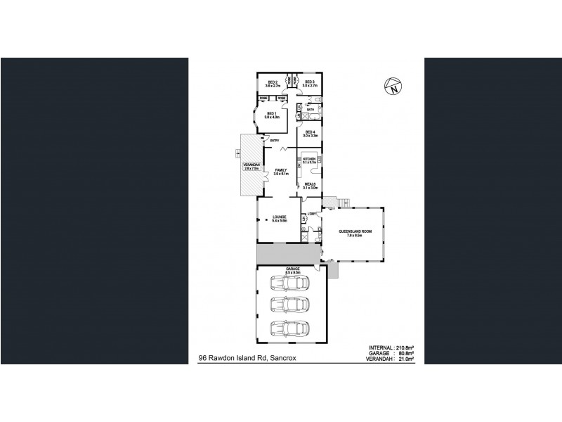 96 Rawdon Island Road, Sancrox NSW 2446 Floorplan