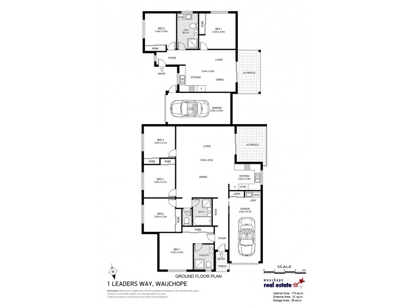 1 Whipcrack Terrace, Wauchope NSW 2446 Floorplan