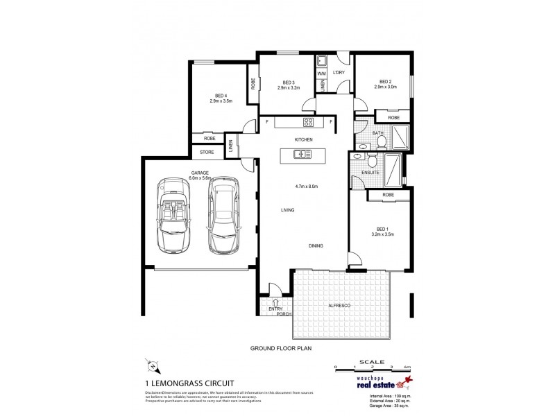 1 Lemongrass Circuit, Wauchope NSW 2446 Floorplan