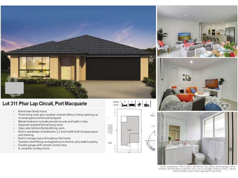 Lot 311 Phar Lap Circuit, Port Macquarie NSW 2444