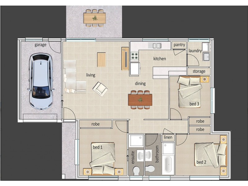 Villa 23/76 Blackbutt Drive, Wauchope NSW 2446 Floorplan