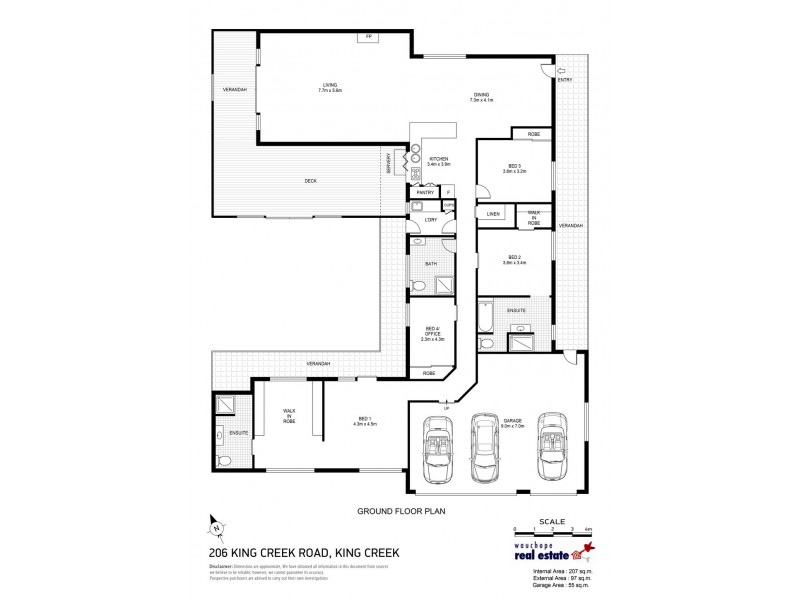 206 King Creek Road, King Creek NSW 2446 Floorplan