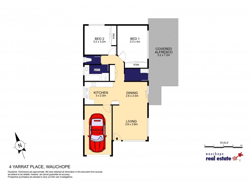 4 Yarrat Place, Wauchope NSW 2446 Floorplan