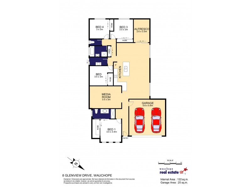 8 Glenview Drive, Wauchope NSW 2446 Floorplan