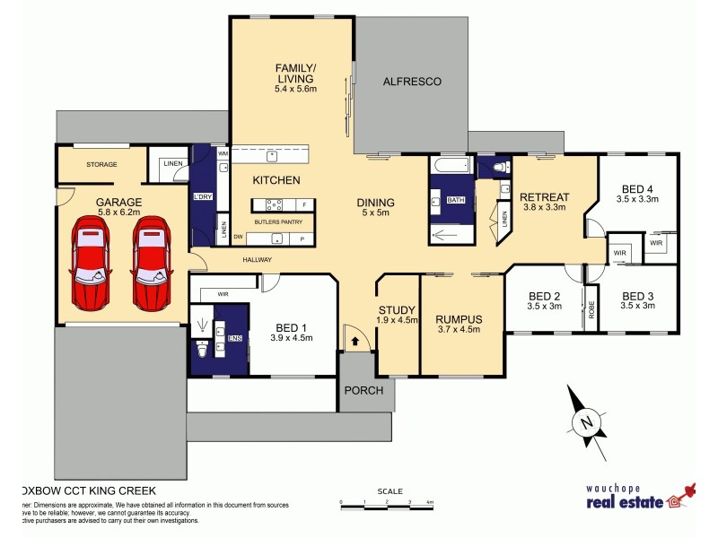 46 Oxbow Circuit, King Creek NSW 2446 Floorplan