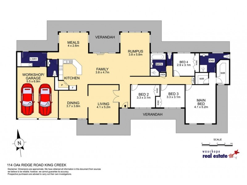 114 Oak Ridge Road, King Creek NSW 2446 Floorplan