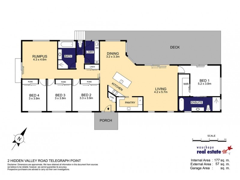2 Hidden Valley Road, Telegraph Point NSW 2441 Floorplan