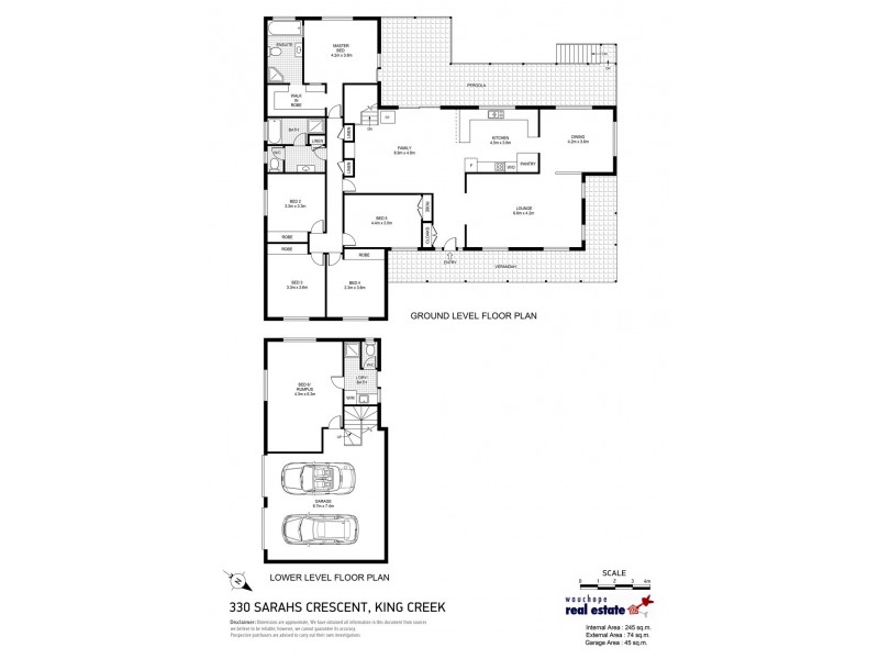 330 Sarahs Crescent, King Creek NSW 2446 Floorplan