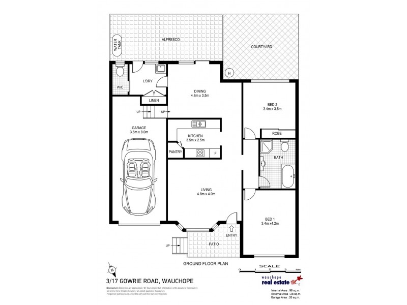 3/17 Gowrie Road, Wauchope NSW 2446 Floorplan