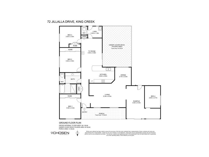 72 Jillalla Drive, King Creek NSW 2446 Floorplan