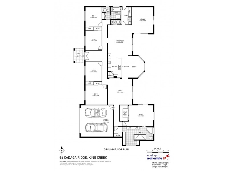 64 Cadaga Ridge, King Creek NSW 2446 Floorplan
