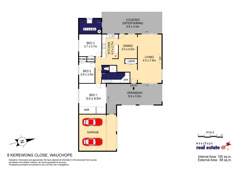 8 Kerewong Close, Wauchope NSW 2446 Floorplan