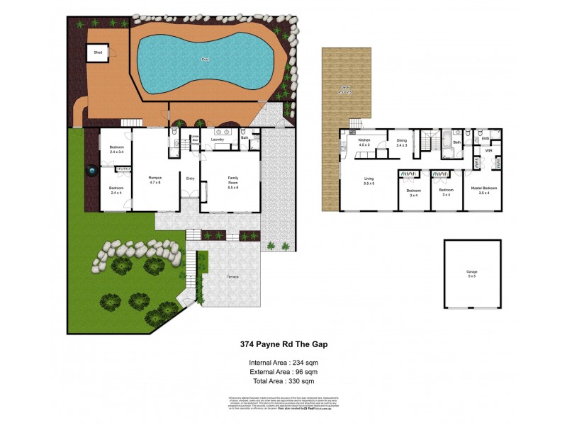 374 Payne Road, The Gap QLD 4061 Floorplan