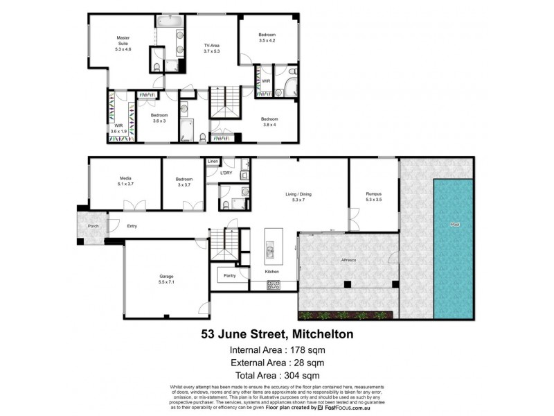 53 June Street, Mitchelton QLD 4053 Floorplan