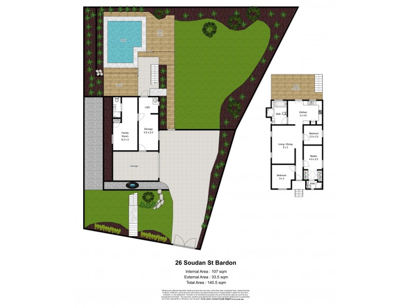 26 Soudan Street, Bardon QLD 4065 Floorplan