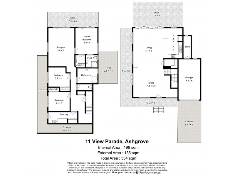 11 View Parade, Ashgrove QLD 4060 Floorplan