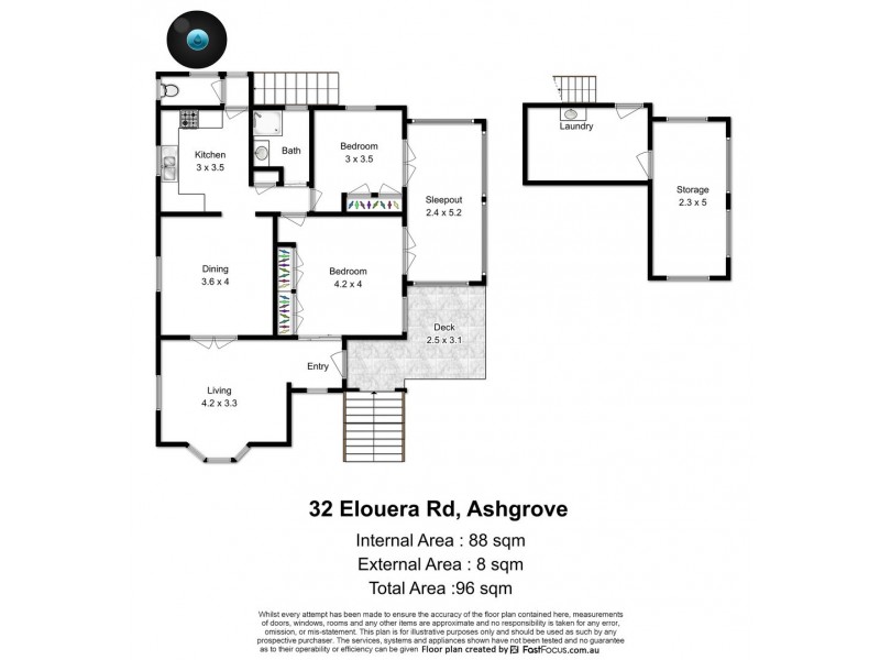 32 Elouera Road, Ashgrove QLD 4060 Floorplan