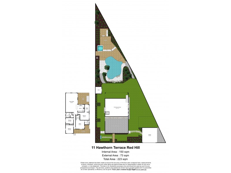 11 Hawthorn Terrace, Red Hill QLD 4059 Floorplan