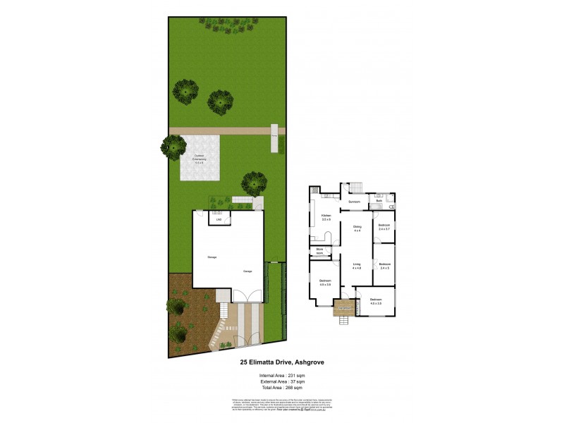 25 Elimatta Drive, Ashgrove QLD 4060 Floorplan