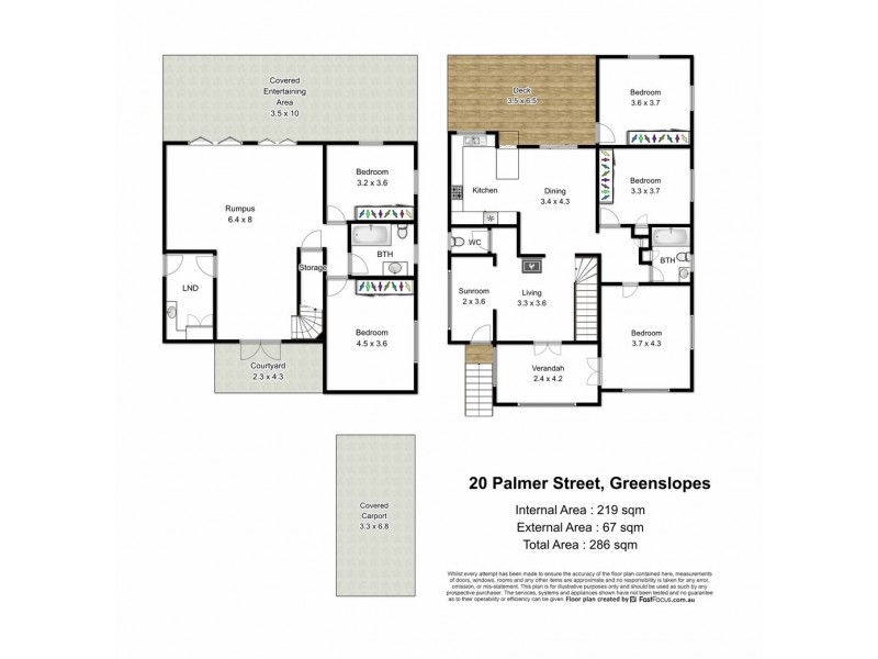 20 Palmer Street, Greenslopes QLD 4120 Floorplan