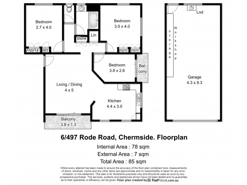 Unit 6, 497 Rode Road, Chermside QLD 4032 Floorplan