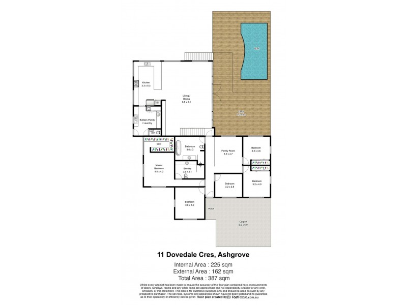 11 Dovedale Crescent, Ashgrove QLD 4060 Floorplan