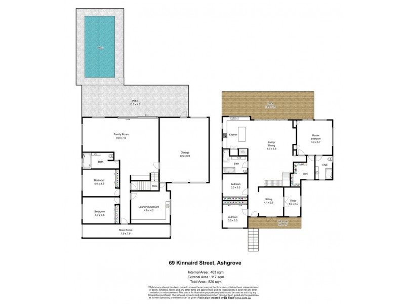 69 Kinnaird Street, Ashgrove QLD 4060 Floorplan