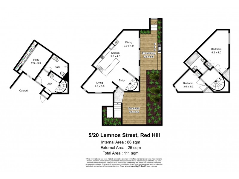 5/20 Lemnos Street, Red Hill QLD 4059 Floorplan