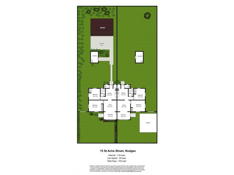15 and 17 Saint Achs Street, Nudgee QLD 4014 Floorplan
