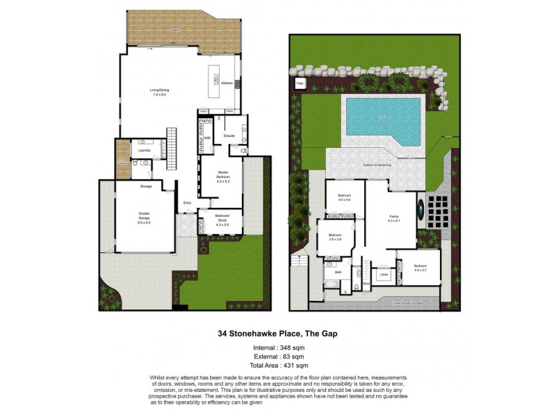 34 Stonehawke Place, The Gap QLD 4061 Floorplan
