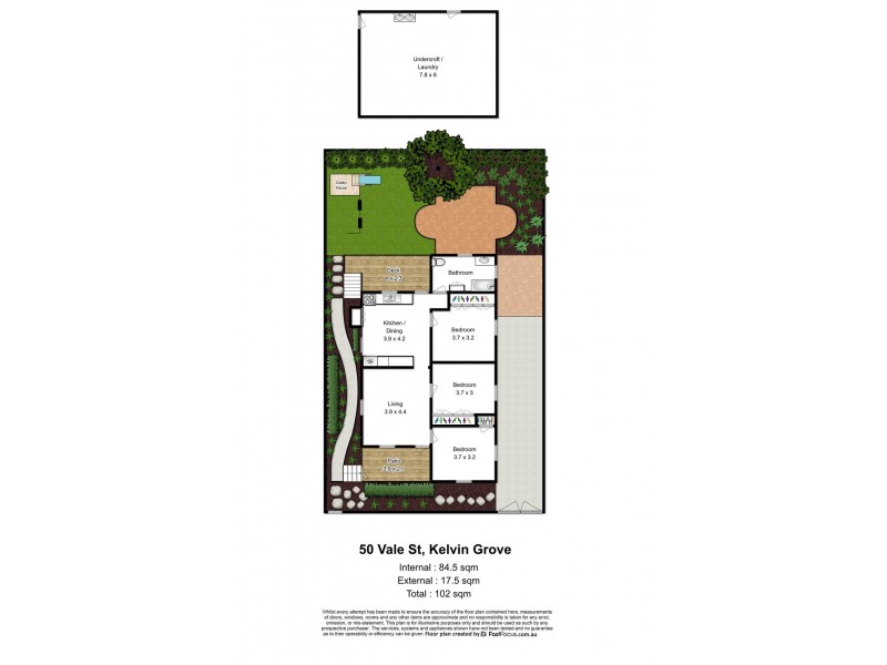 50 Vale Street, Kelvin Grove QLD 4059 Floorplan