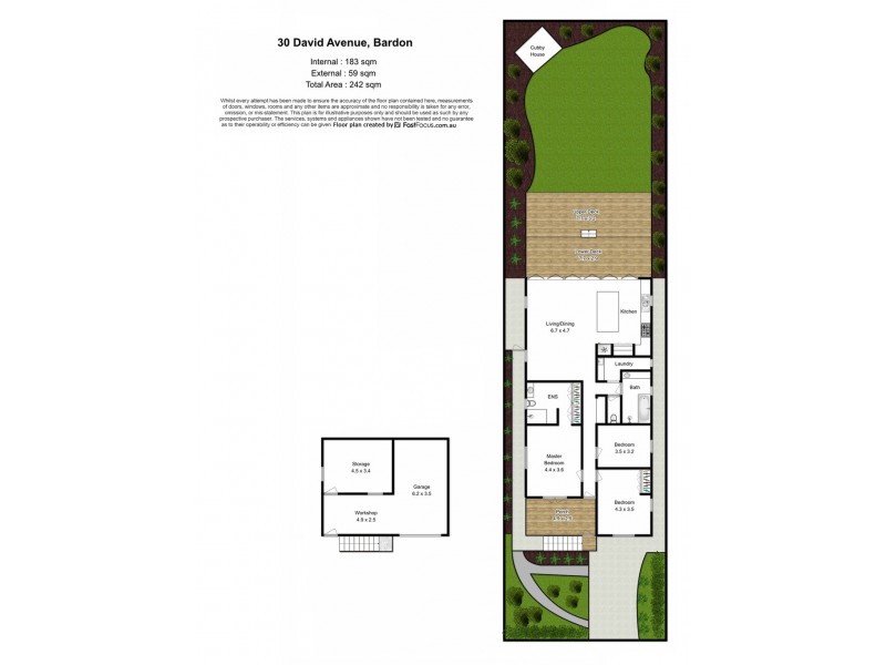 30 David Avenue, Bardon QLD 4065 Floorplan