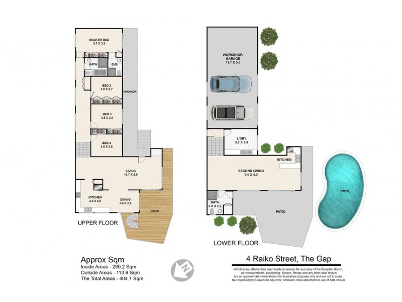 4 Raiko Street, The Gap QLD 4061 Floorplan