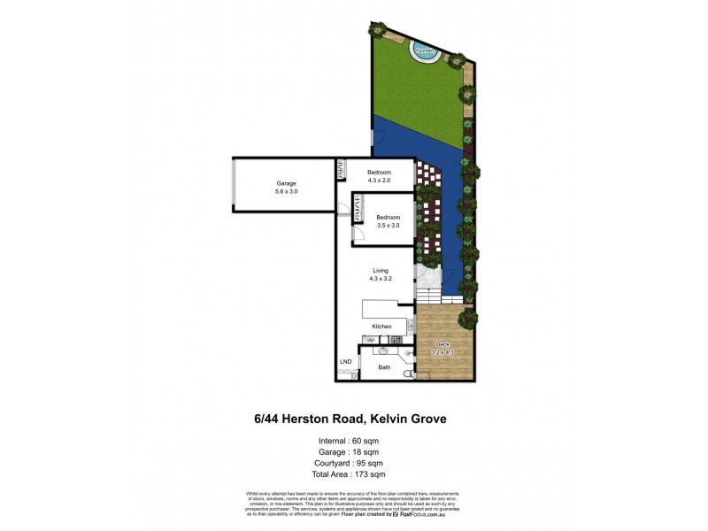 U6/44 Herston Road, Kelvin Grove QLD 4059 Floorplan