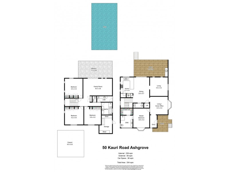 50 Kauri Road, Ashgrove QLD 4060 Floorplan