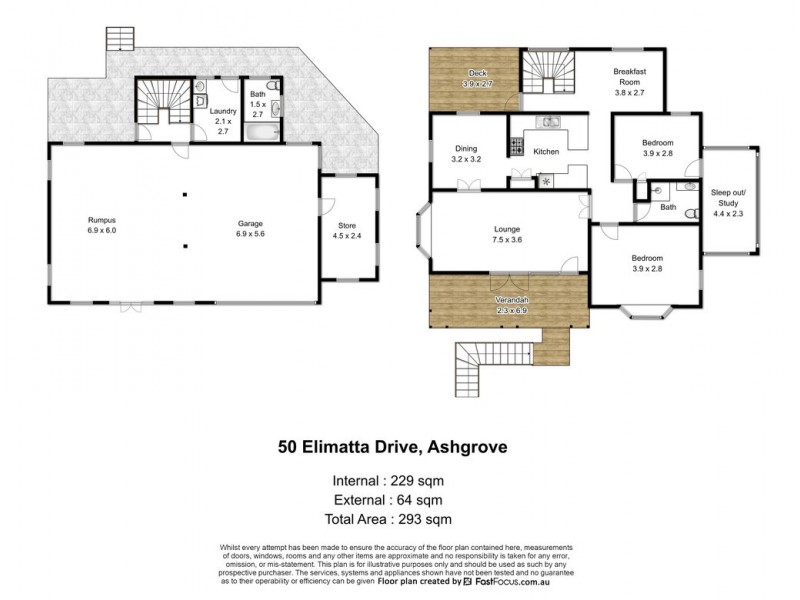 50 Elimatta Drive, Ashgrove QLD 4060 Floorplan