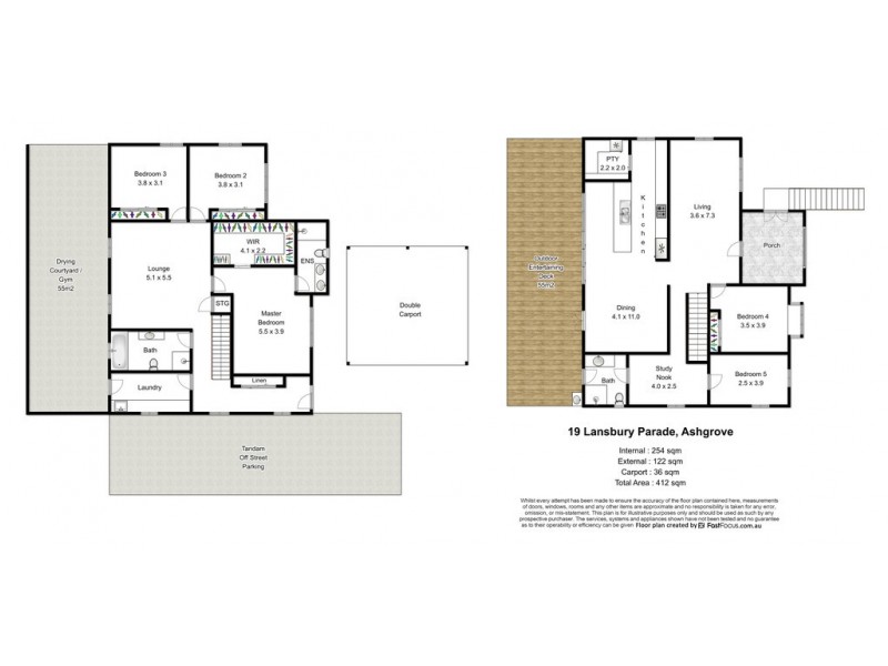19 Lansbury Parade, Ashgrove QLD 4060 Floorplan