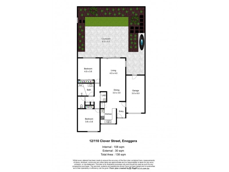 12/110 Clover Street, Enoggera QLD 4051 Floorplan