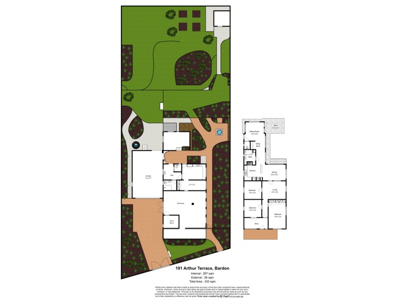 191 Arthur Terrace, Bardon QLD 4065 Floorplan