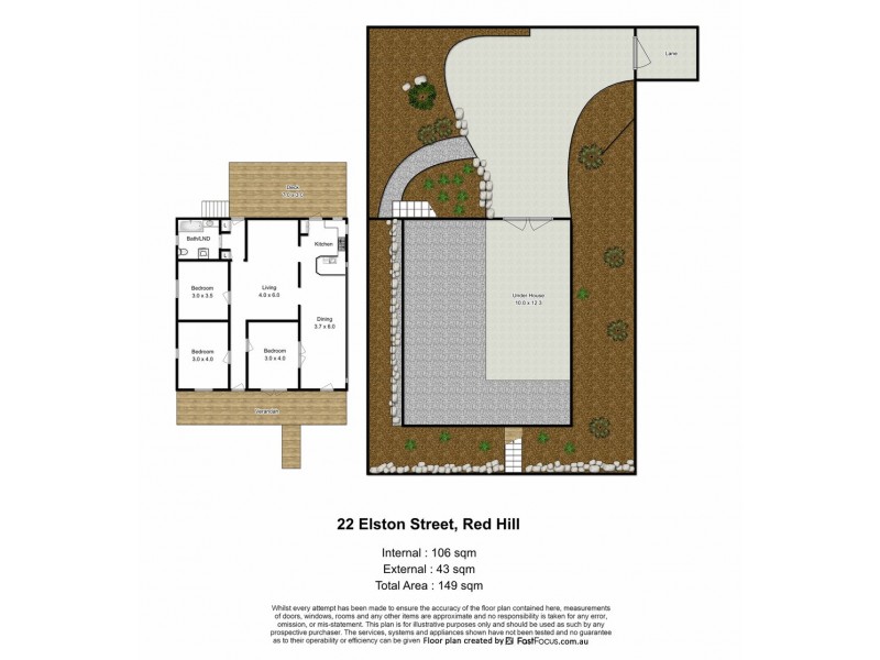 22 Elston Street, Red Hill QLD 4059 Floorplan